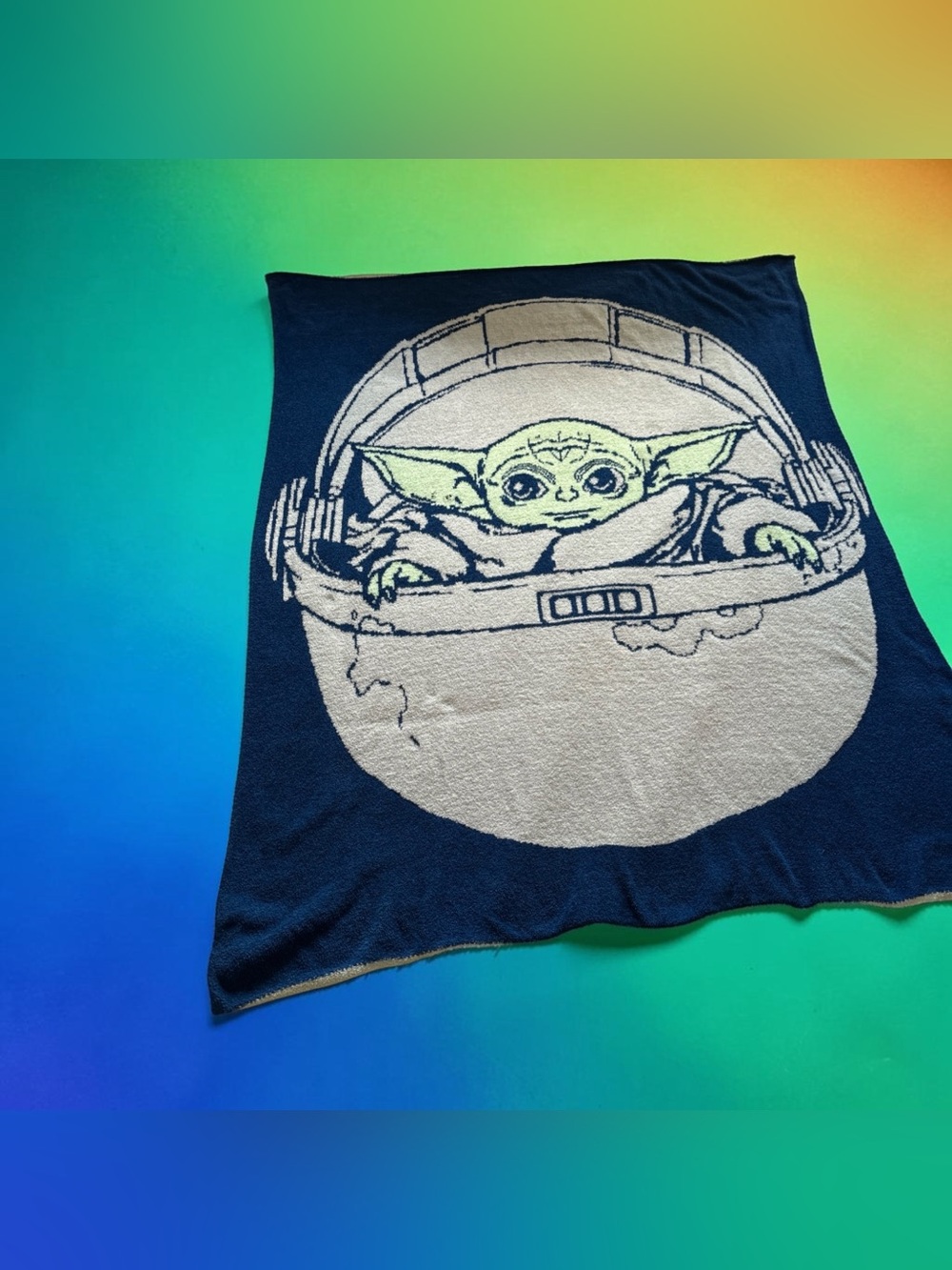 Star Wars Mandalorian The Child Thick Plush Throw Blanket Grogu Carriage Luxury